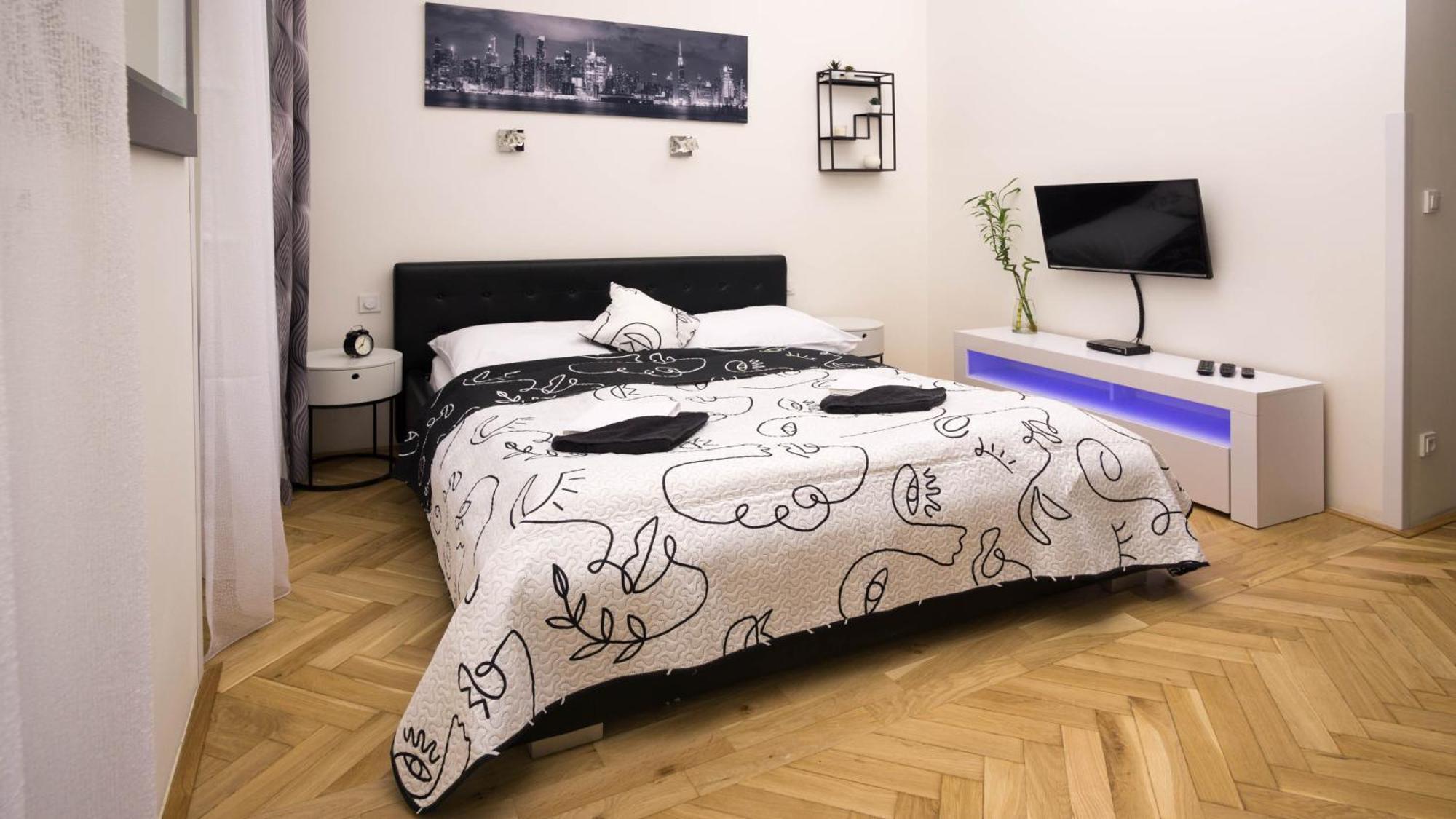 Black & White Apartment Prague By Wenceslas Square And Muzeum ห้อง รูปภาพ